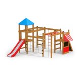 Gorilla Spielanlage mit Klettergerüst, Spielturm und Rutsche