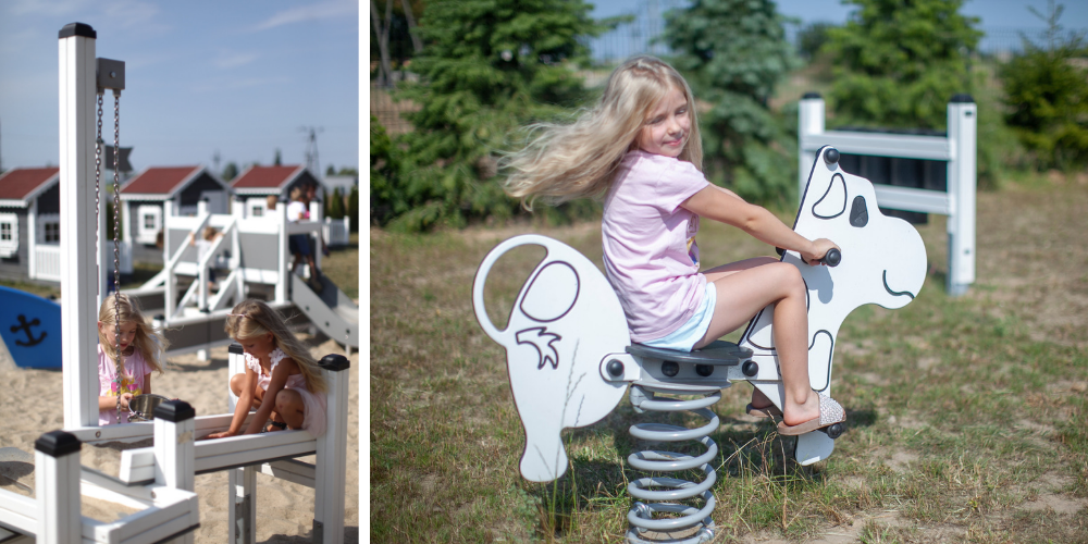 Eleganz und farbenfroher Minimalismus - neuer Kindergartenspielplatz von Lars Laj