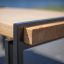 Thor Tisch mit robuster Holzplatte und modernem Metallgestell