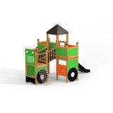 Großer Traktor Spielhaus mit Rutsche