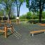 Spielplatz Trimm-dich-Pfade Kletter- und Balanciergeräte im Freien aus Holz