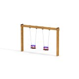 Holzbabyschaukel