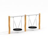 Doppel Nestschaukel Robinie (BNS 120 cm)