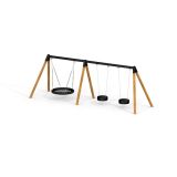 Dreifache Schaukel 2+Nest-Sitz (BNS 120 cm)