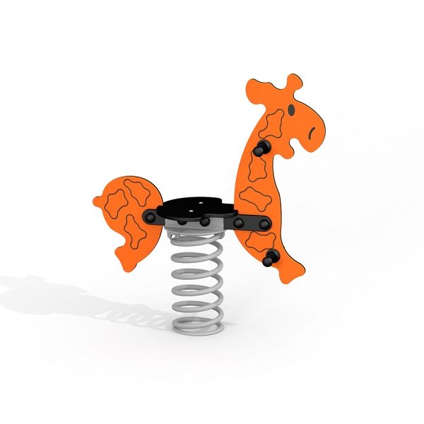 Federwippe im Giraffen-Design für Kinder, ideal für Spielplätze.