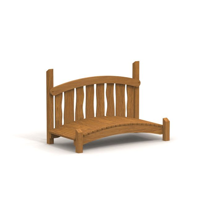 Holzbrücke Chinesische Brücke Uvala für Gärten