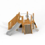Sechseck-Spielturm mit Treppe & Rutsche II (H90) Uvala