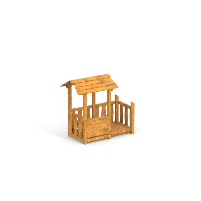 Holzspielhaus mit Veranda für Kinder Garten Spielhaus Uvala