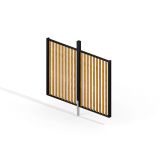 Pergola-Holz-Wand I