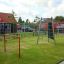 Medusa Klettergerät für Kinder auf einem Spielplatz.