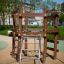 Holz-Klettergerüst für Kinder im Park