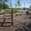 Kongo Wackelbrücke im Freien auf einem Spielplatz.