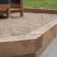 Holz-Sandkasten Villa Spielhaus im Garten