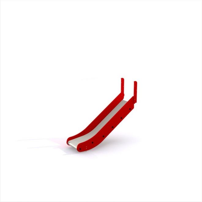 Rote Rutschbahn SL 90 im modernen Design für Kinderspielplätze.