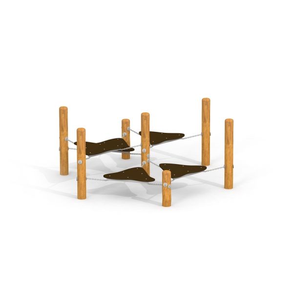 Holz-Balance-Spielgerät Kentucky Doppelt für Kinder