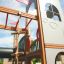 Spielplatz Schloss Camelot Spieltürme mit Rutsche und Kletterelementen im Freien