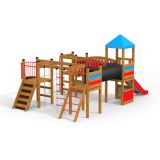 Tarzan Spielanlage mit Spielturm, Tunnel und Rutsche