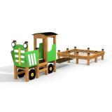 Traktor Spielhaus mit Anhänger