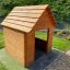 Holz-Spielhaus Natur Spielhaus für Kinder im Garten