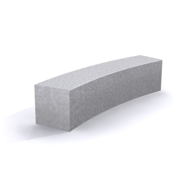 Kleiner, grauer InsideOut BOX small R4819 Steinsitzblock für Außendekoration.
